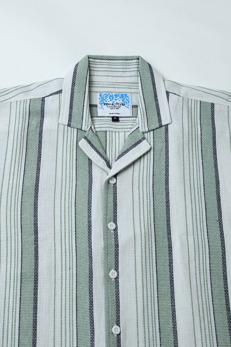 Green  Stripes  Shirt