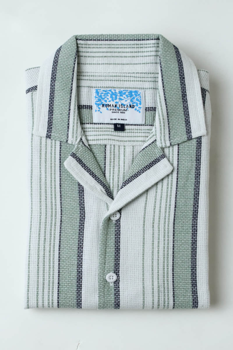 Green  Stripes  Shirt