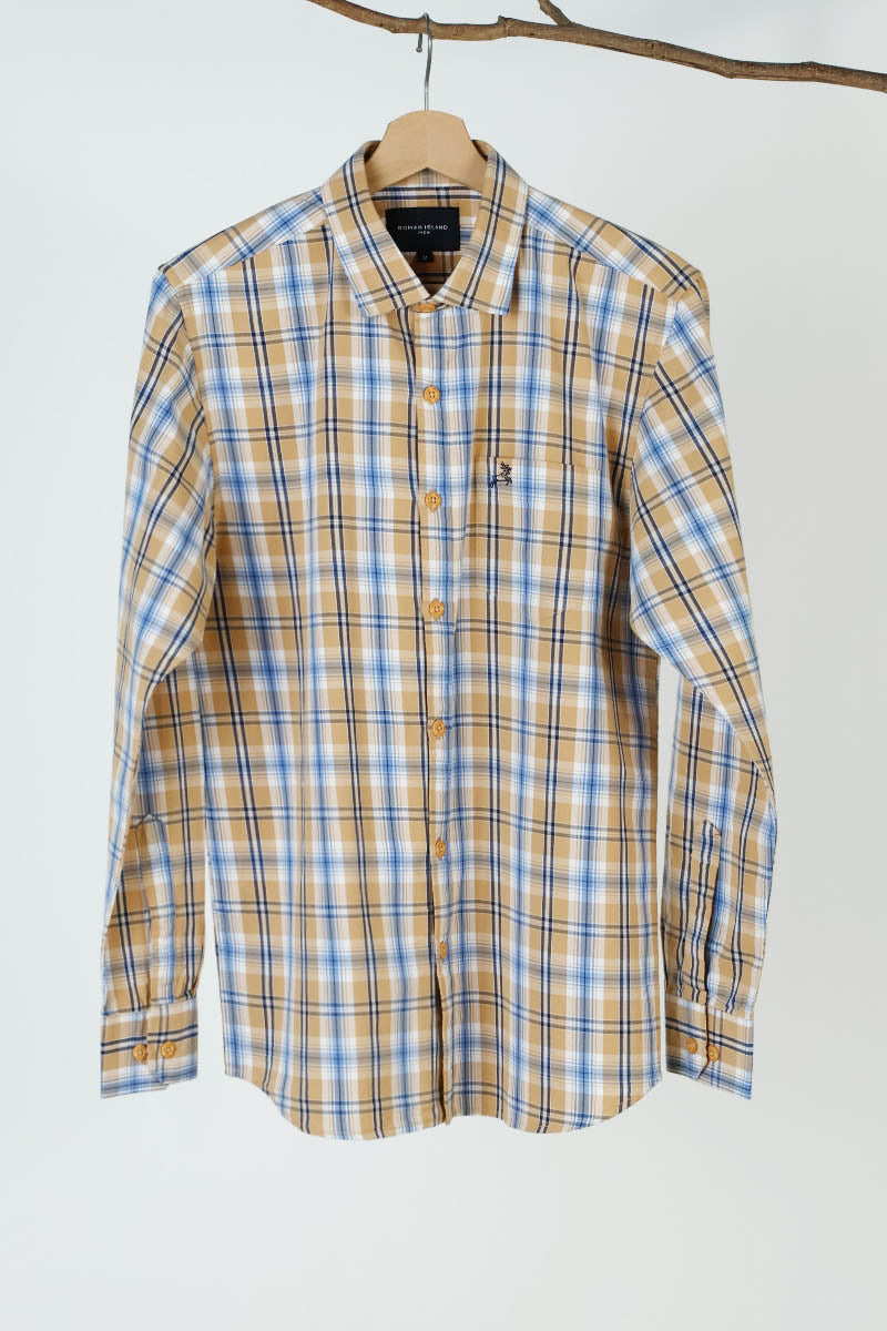 Yellow Checks Shirt