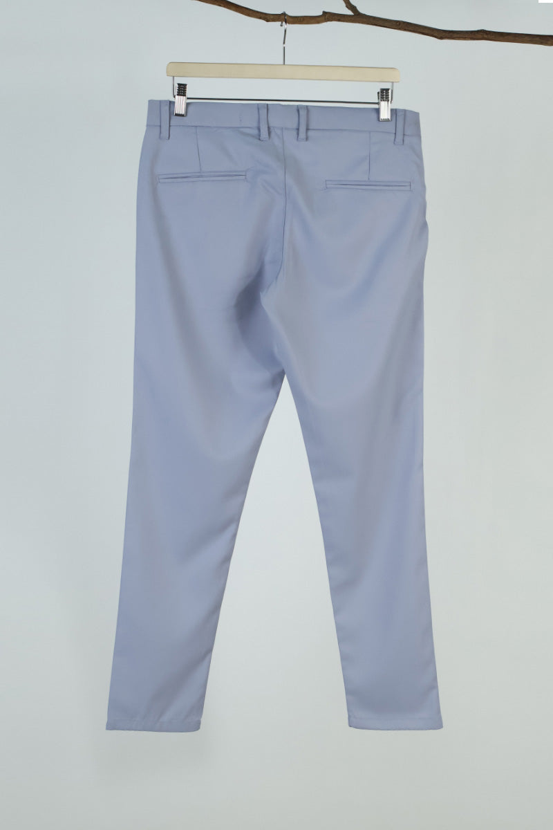 Blue Plain Trouser