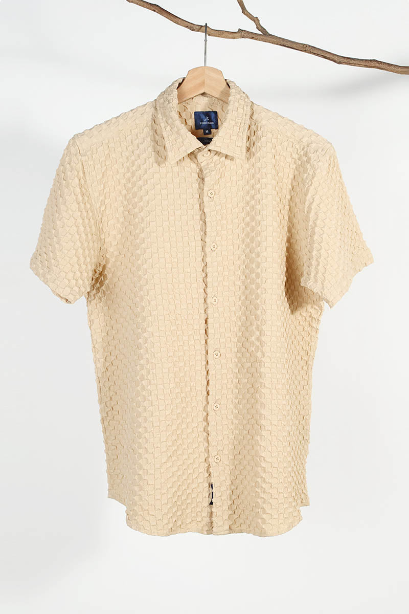 Cream Plain Shirt