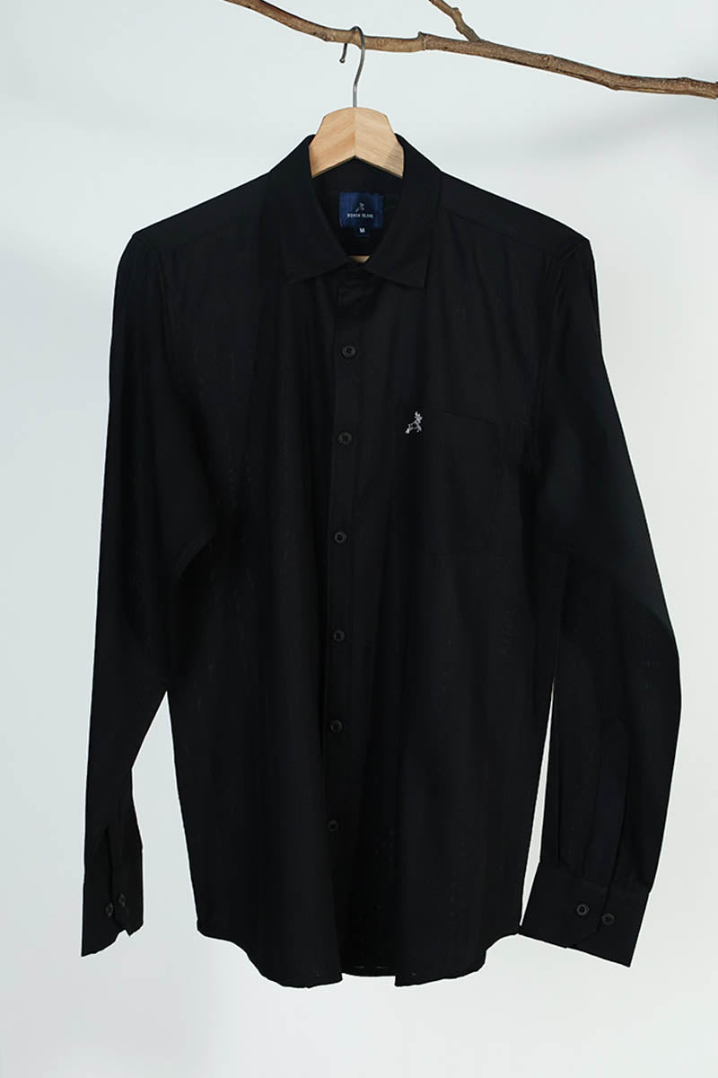 Black Plain Shirt