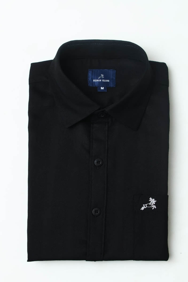 Black Plain Shirt