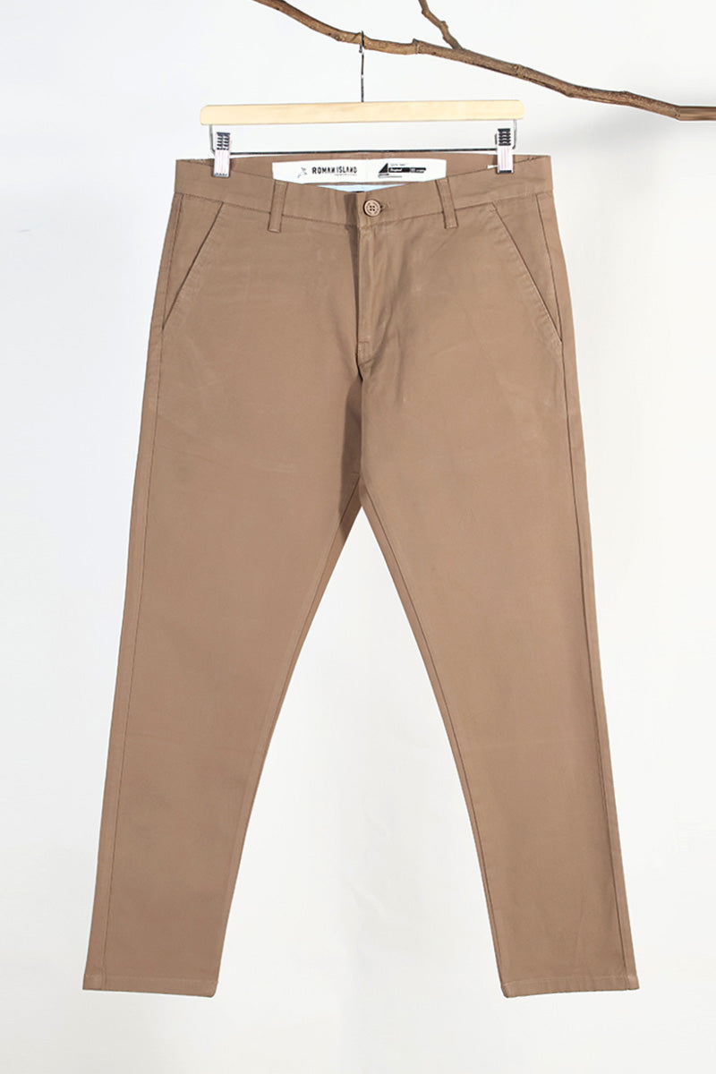 Peach Finish Cotton Chinos
