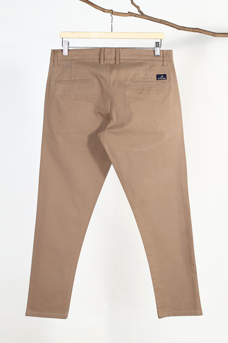 Peach Finish Cotton Chinos