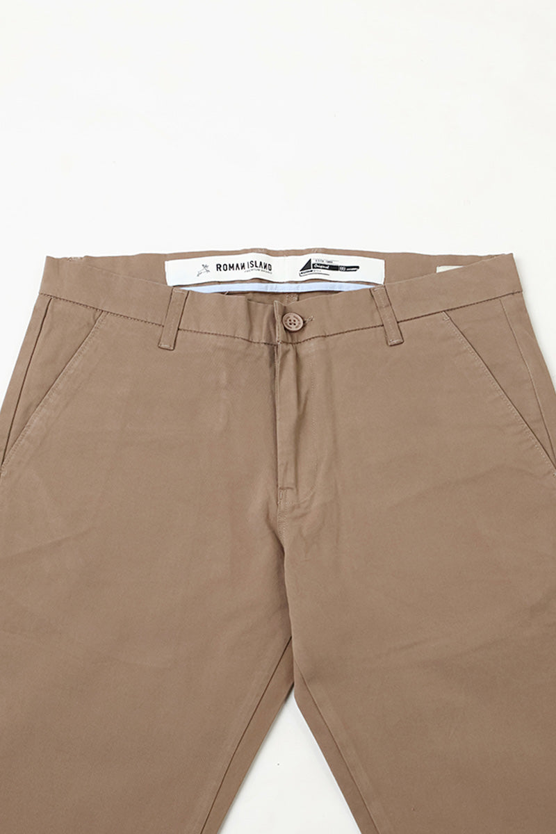 Peach Finish Cotton Chinos