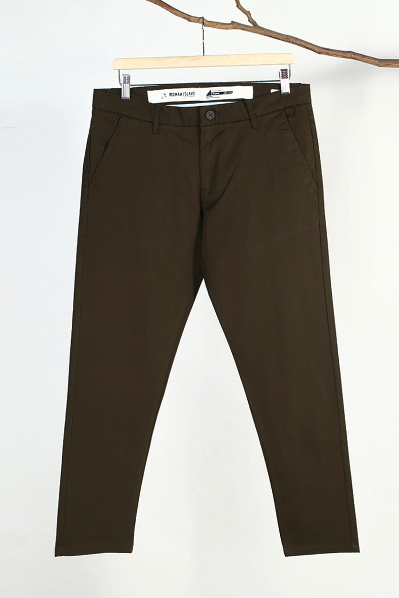 Peach Finish Cotton Chinos