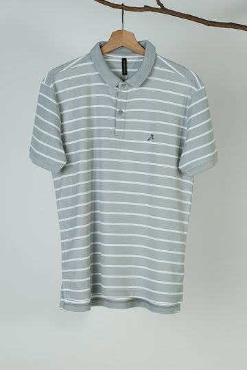 Green Stripes Polo