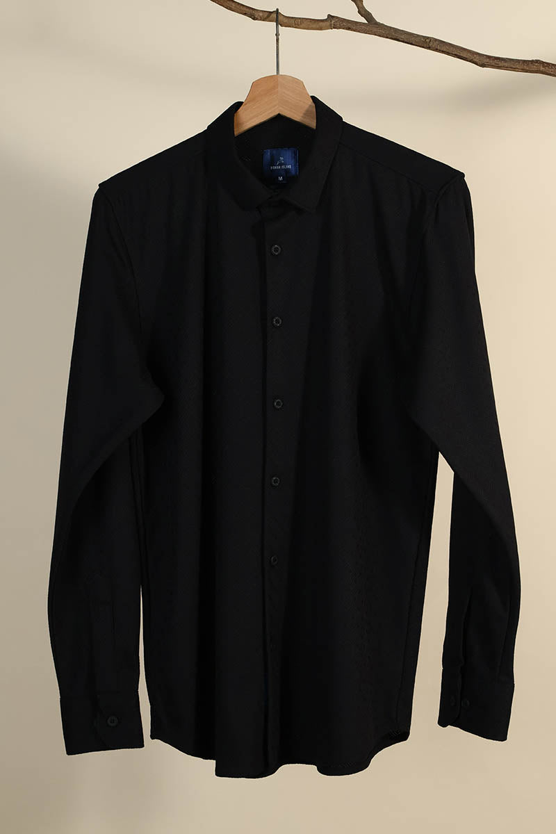 Jacquard Knitted Shirt