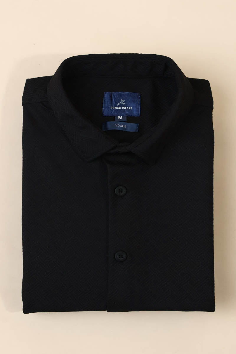 Jacquard Knitted Shirt