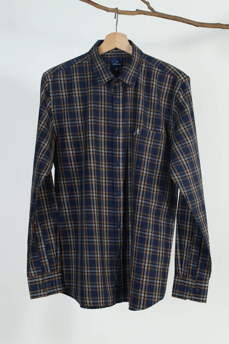 NavyBlue Checks Shirt