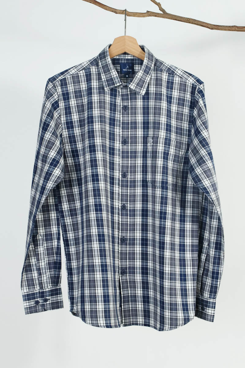 NavyBlue Checks Shirt