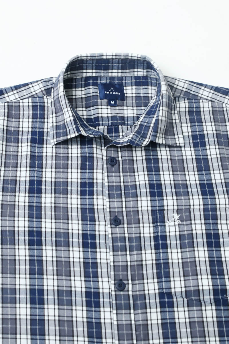 NavyBlue Checks Shirt