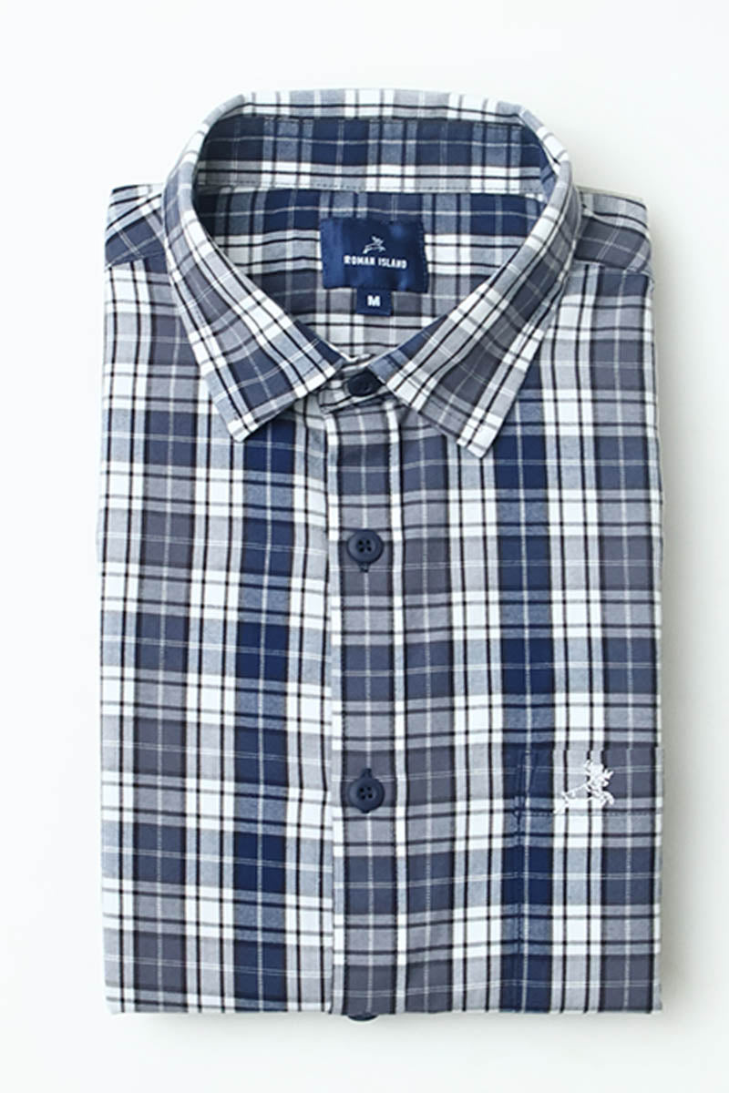 NavyBlue Checks Shirt