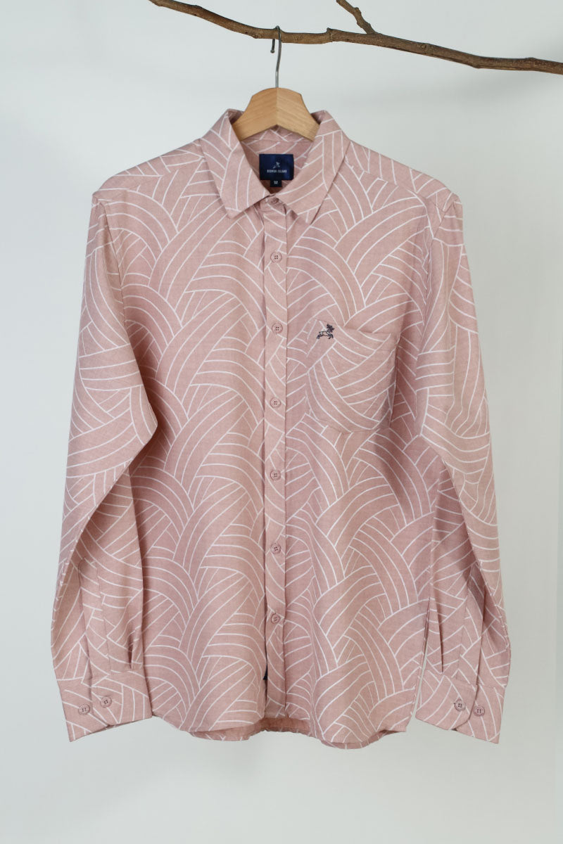 Peach Print Shirt