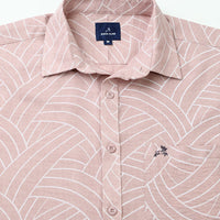 Peach Print Shirt