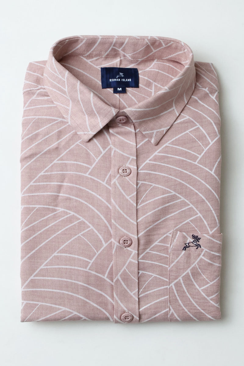 Peach Print Shirt