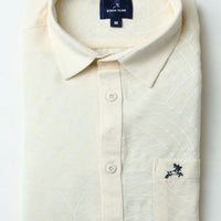 Beige Print Shirt