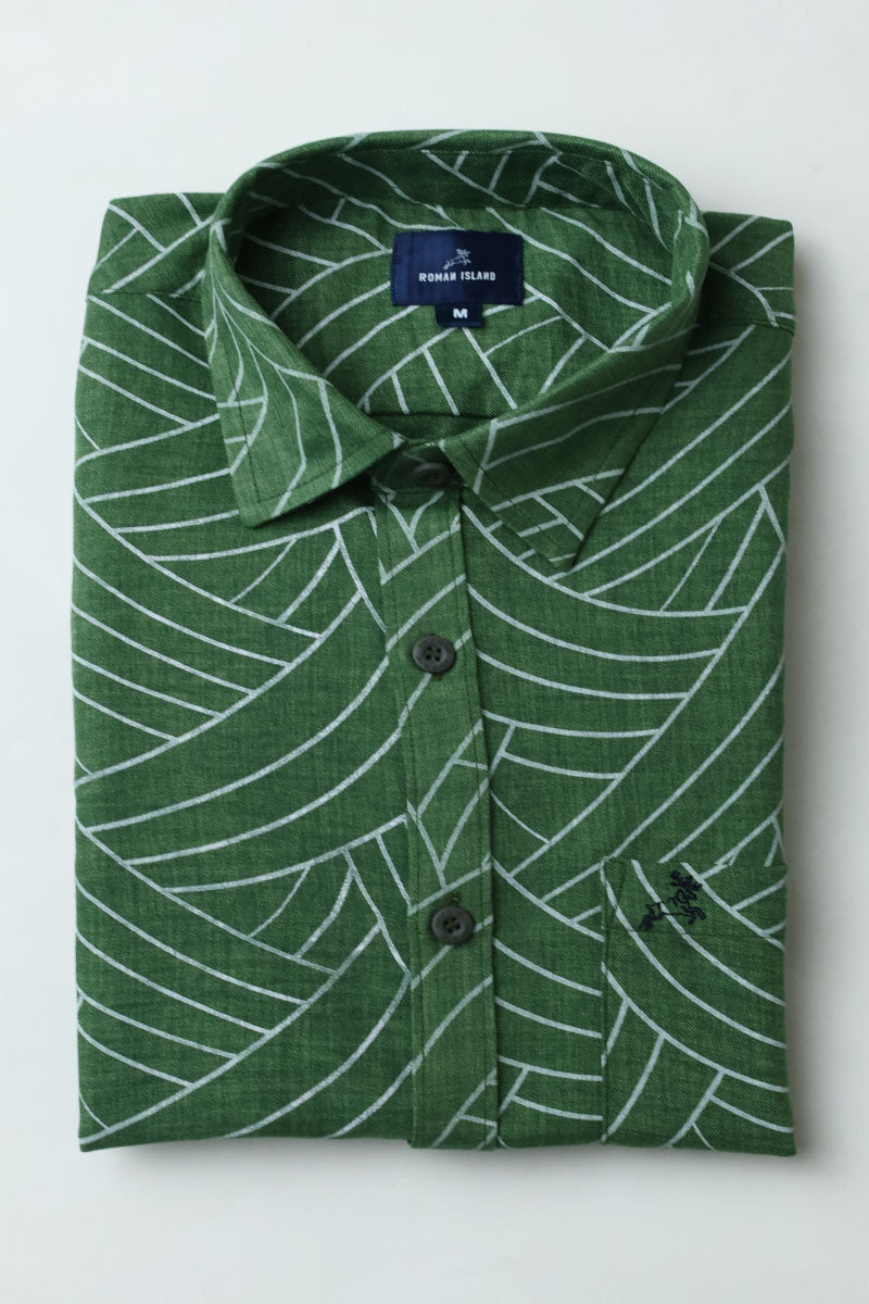 Green Print Shirt