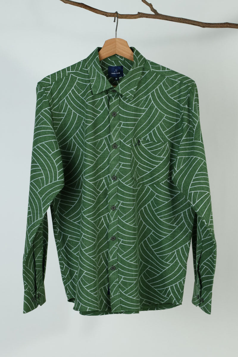 Green Print Shirt