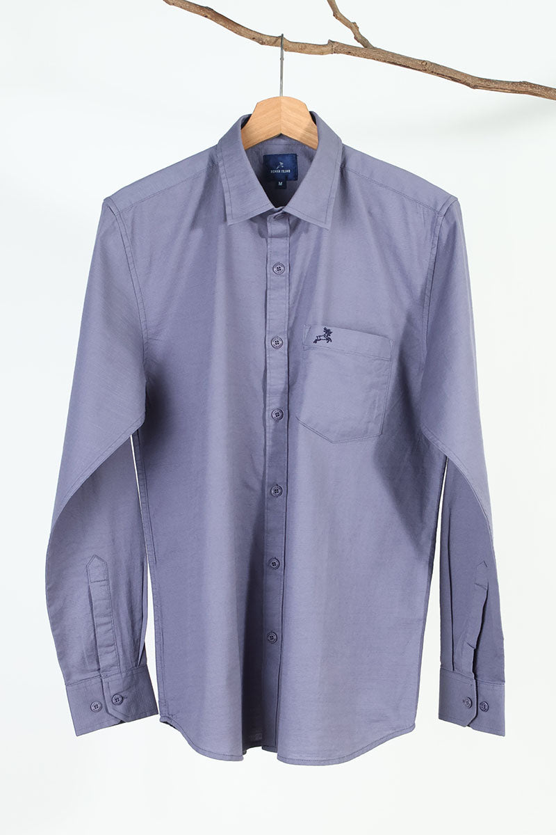 Grey Plain Shirt