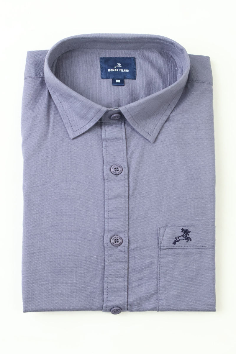 Grey Plain Shirt