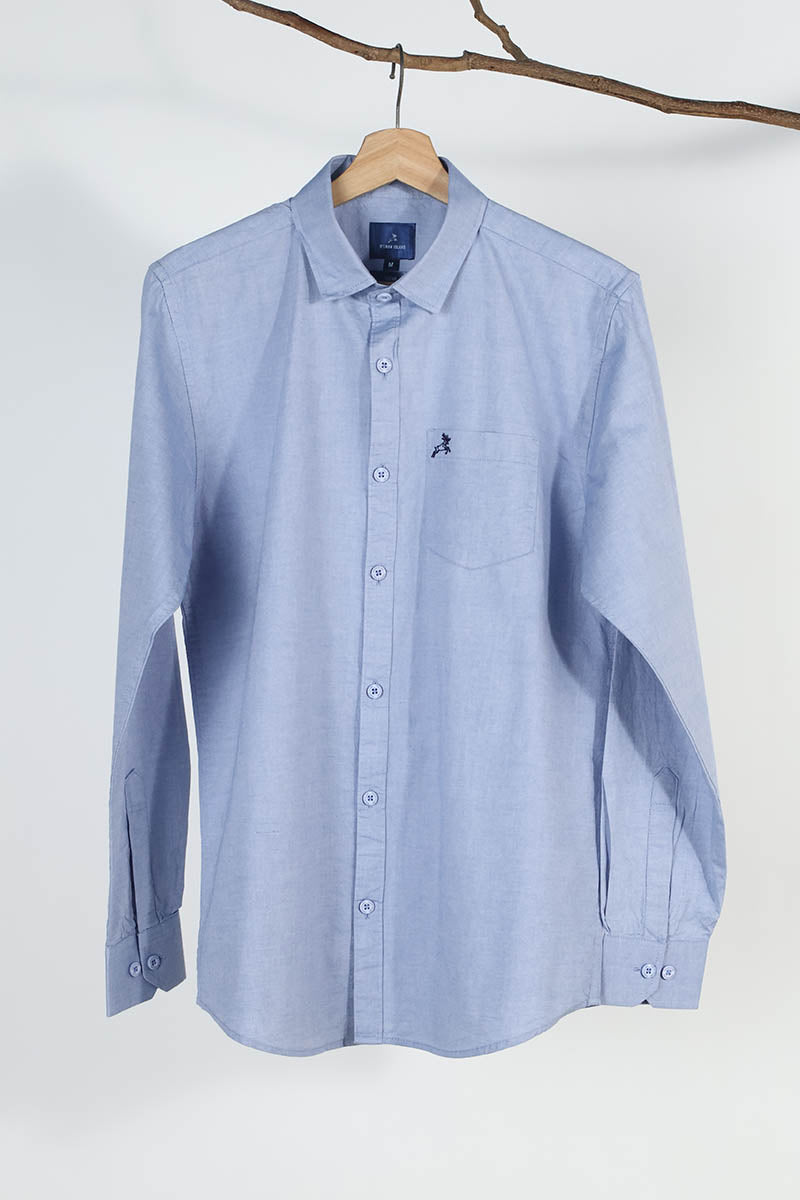 Blue Plain Shirt