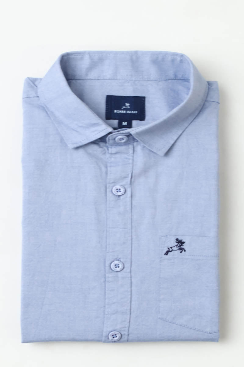 Blue Plain Shirt