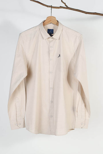 Cream Plain Shirt