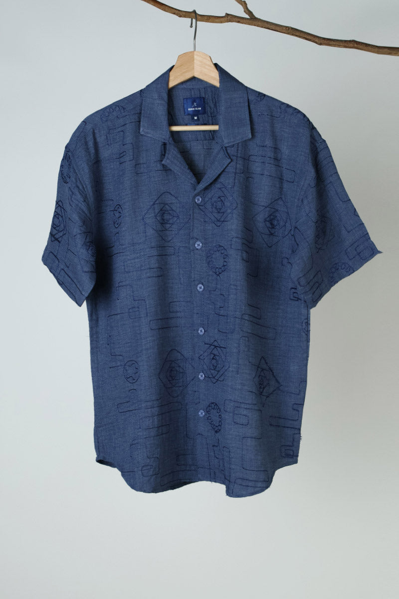 Blue Print Shirt