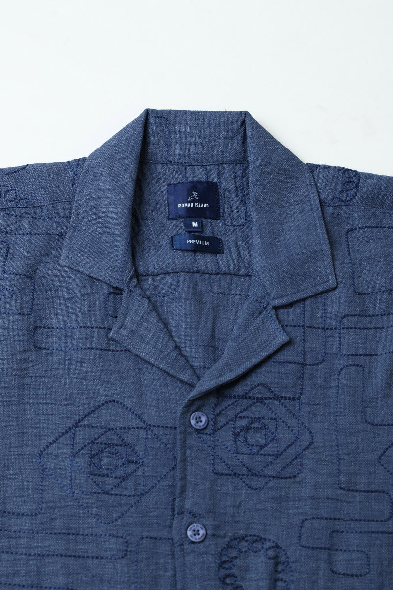 Blue Print Shirt