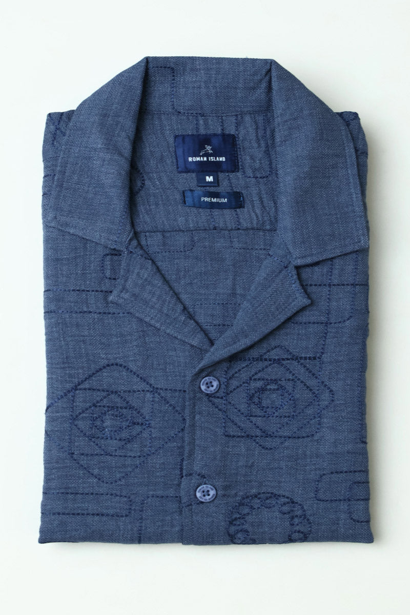 Blue Print Shirt