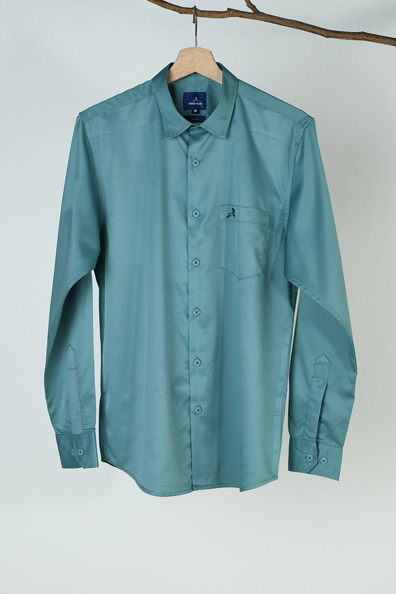 Green  Plain Shirt