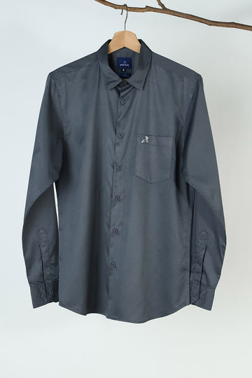 Grey Plain Shirt