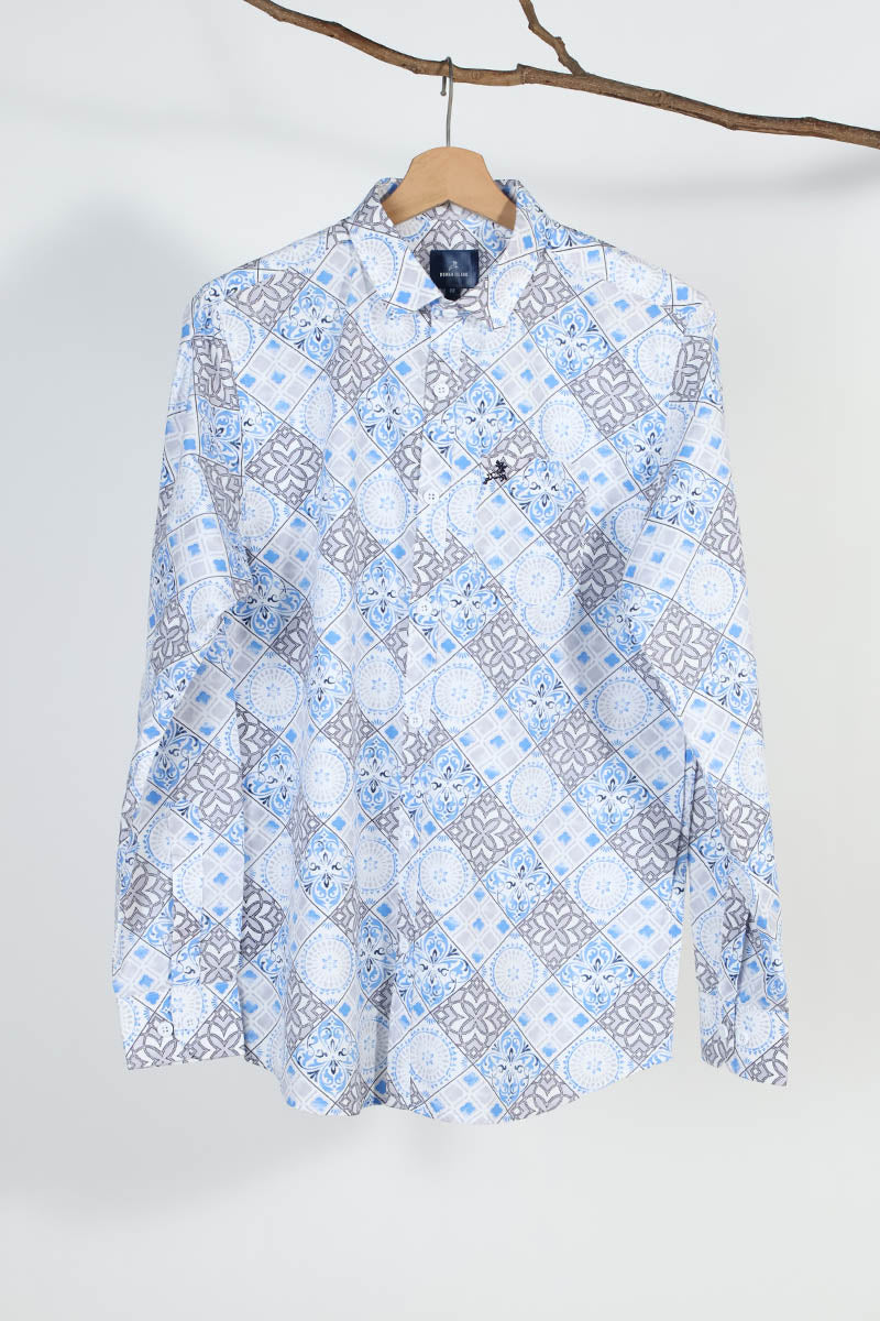 Blue Print Shirt