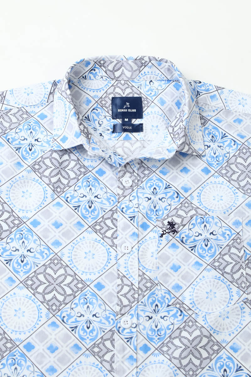 Blue Print Shirt