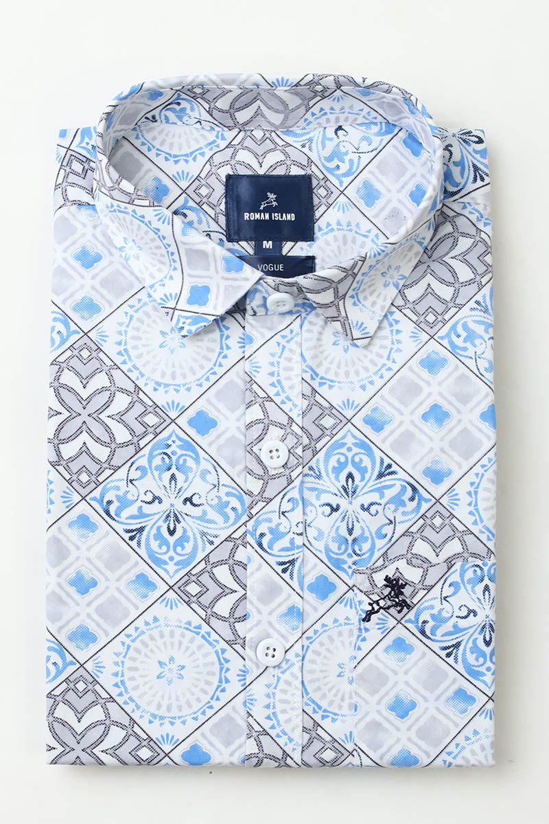 Blue Print Shirt