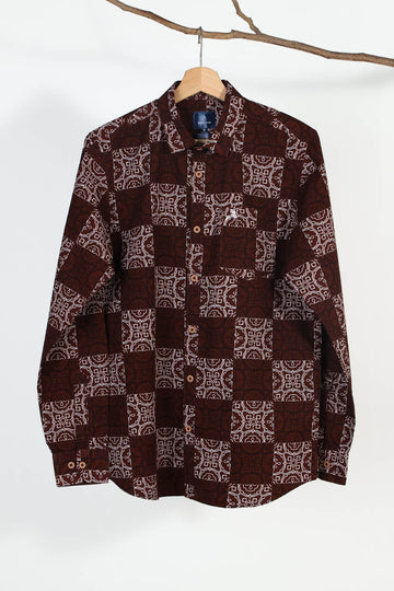 Brown Print Shirt