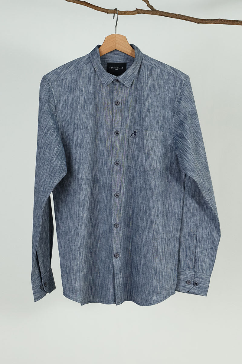 Blue Plain Shirt