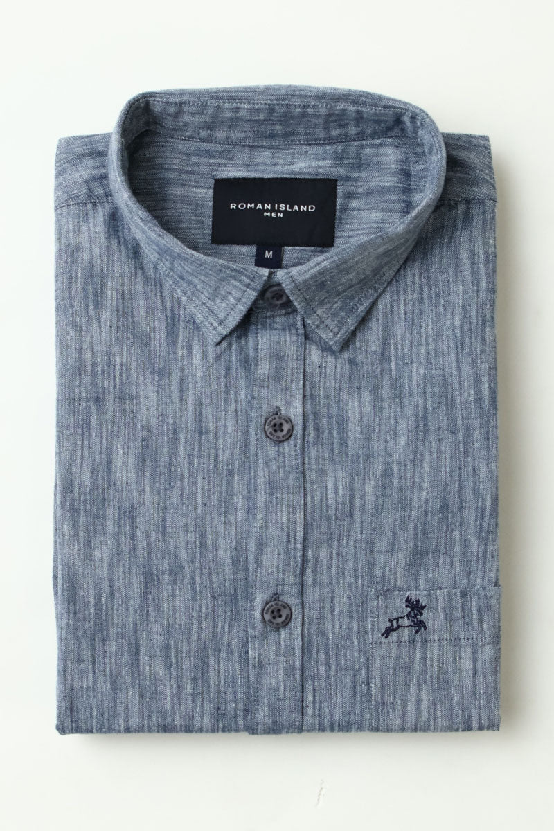 Blue Plain Shirt