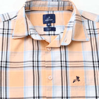 Orange Checks Shirt