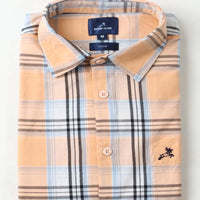 Orange Checks Shirt