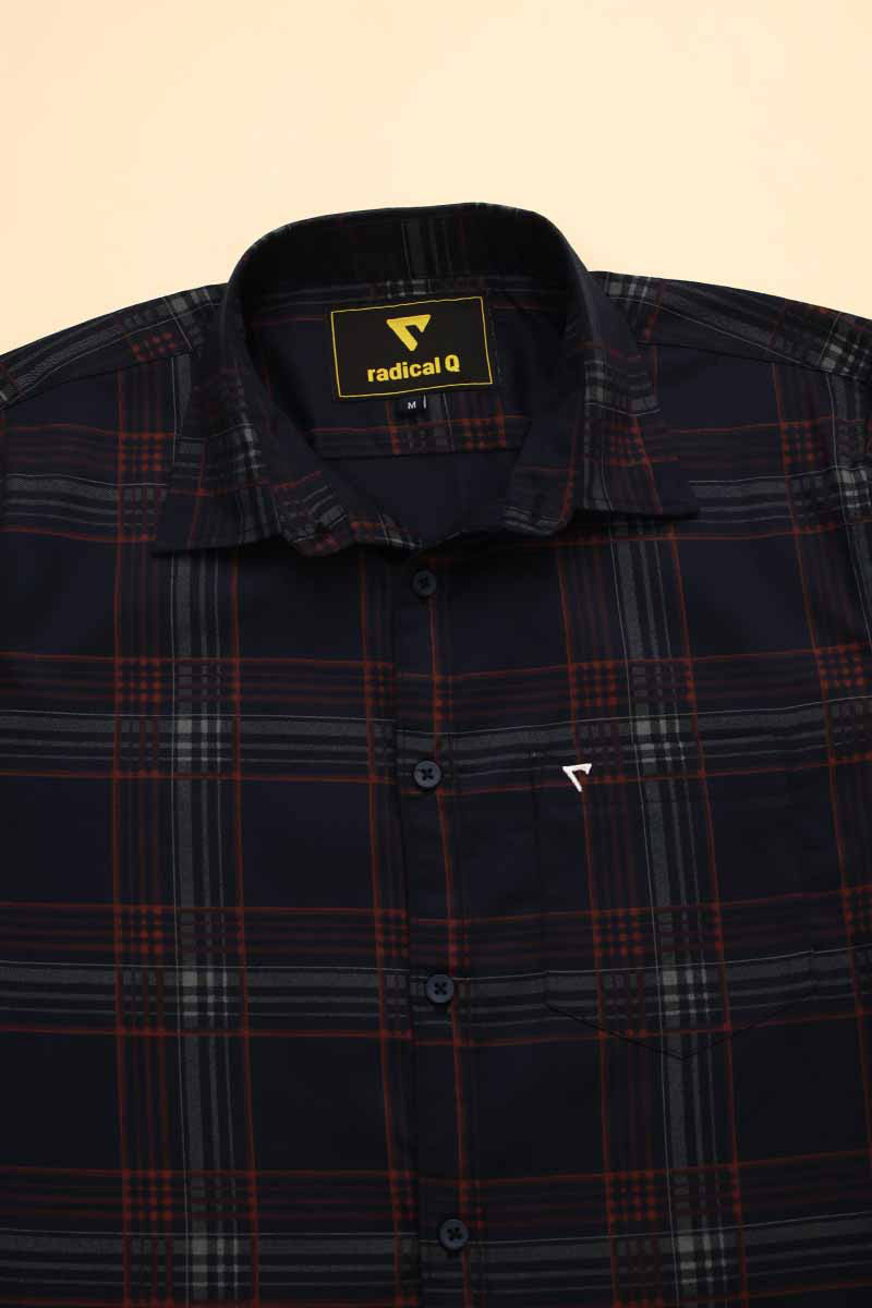 NavyBlue Checks Shirt