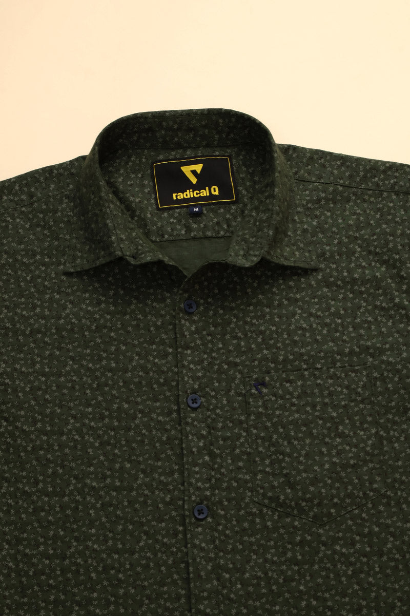 Green Print Shirt