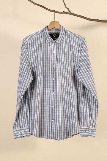 Peach Finish Checks Shirt