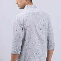 Grey Print Shirt