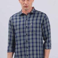 NavyBlue Checks Shirt