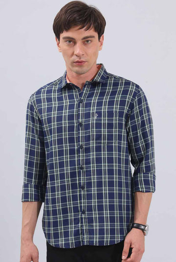 NavyBlue Checks Shirt