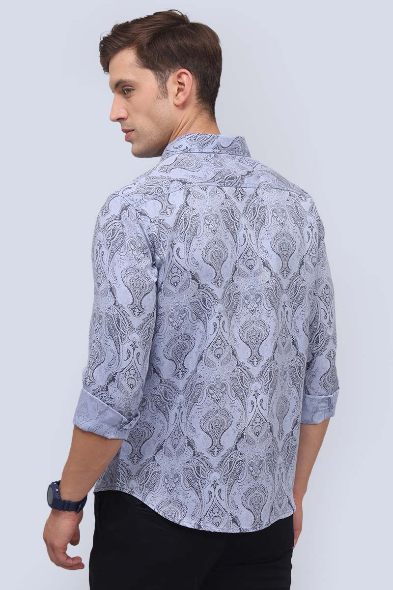 Blue Print Shirt