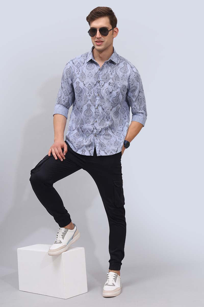 Blue Print Shirt